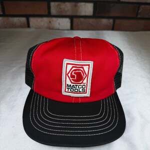 VINTAGE Matco Tools Patch 
 Snapback Trucker Hat Cap